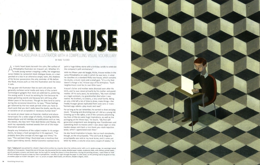 Jon Krause featured in Communication Arts